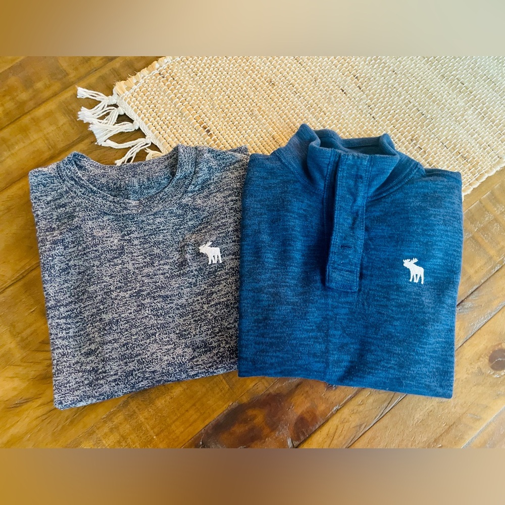 Set of 2 long sleeved abercrombie kids Boys Lightweight Pullovers - 7/8